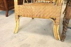 MCM Rattan and Splint Armchair