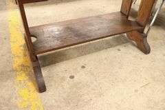 Antique Golden Oak Library Table Desk