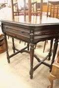 Depression Era Parlor Table, Marks on Top