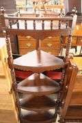 Victorian Walnut Corner Etagere