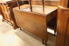 Sheraton Drop Leaf Table with Drawer