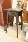 Contemporary Farmhouse Painted Splay Leg One Drawer Stand
