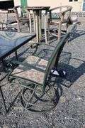 *NO STORAGE* Glass Top Patio Table and Chairs.
