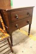 Sheraton Mahogany Two Drawer Stand