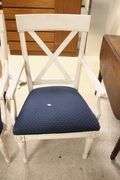 (6) Ethan Allen Directoire Style Painted Dining Chairs