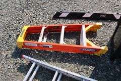 *NO STORAGE* Workbench, Aluminum Ladder, Step Ladder, Kobalt Battery Op Mower, Etc.