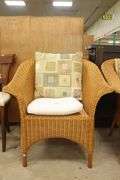 Pair Modern Wicker Armchairs, Losses