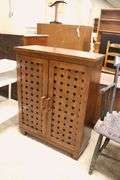 Modern Lattice Door Cabinet