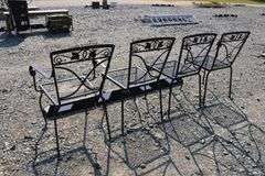 4 Wrought Iron Patio Chairs
