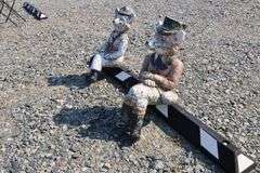 *NO STORAGE* Concrete Foxes, As-Is