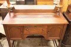 Colonial Revival Walnut Sideboard with Mirror
