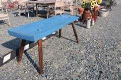 *NO STORAGE* Antique Primitive Farmhouse Bench