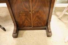 Victorian Inlaid Canterbury Desk, Veneer Damage