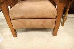 Modern Arts & Crafts Style Oak Recliner