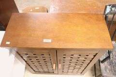 Modern Lattice Door Cabinet