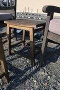*NO STORAGE* Teak Arm Chairs and Cocktail Tables, Dry Finish