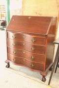 Colonial Revival Mahogany Claw Foot Desk