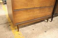 Broyhill Walnut and Laminate Four Drawer Chest