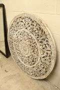 Anglo-Indian Distressed Paint Wall Carving