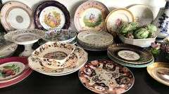Lot of Vintage & Antique China / Porcelain Dishes, Italian Ceramic Asparagus Dish Etc.