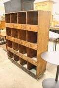 Vintage Numbered Cubby Organizer