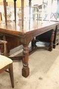 Mannerist Style Oak Extension Dining Table