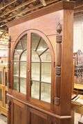 York County, Pennsylvania Federal Softwood Two Piece Corner Cupboard