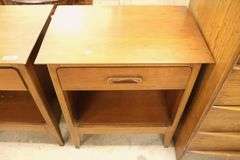 Pair Dixie MCM Cherry Nightstands