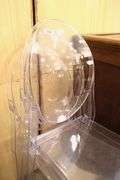 (3) Modern Acrylic Stacking Chairs