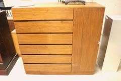 MCM Teak Side By Side Dresser, Chips and Wear