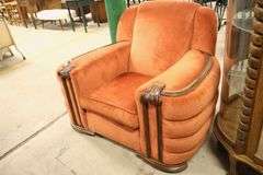 Art Deco Upholstered Armchair