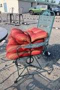 *NO STORAGE* Glass Top Wrought Iron Dining Set