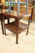 Saybolt Cleland Mahogany Two Tier End Table