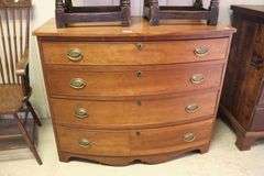 New England Hepplewhite Cherry Chest of Drawers