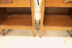 Pair Dixie MCM Cherry Nightstands