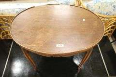 French Provincial Style Walnut Occasional Table, As-Is