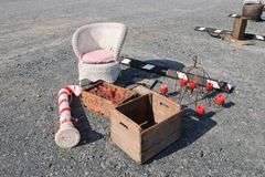 *NO STORAGE* Wicker Chair, Soda Crates, Etc.