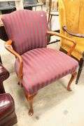 Queen Anne Style Open Armchair