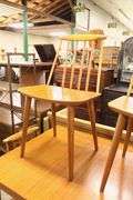 Danish MCM Teak Pop-Up Extension Table and Four Chairs