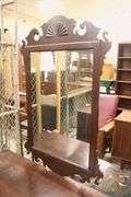 Colonial Revival Mahogany Vanity with Mirror