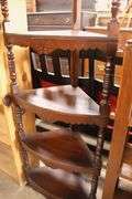 Victorian Walnut Corner Etagere