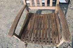 Teak Porch Rocker, Dry Finish