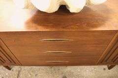 Broyhill Premier Sculptra MCM Walnut Credenza, Minor Chips
