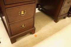 Colonial Revival Mahogany Kneehole Desk