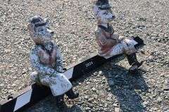 *NO STORAGE* Concrete Foxes, As-Is
