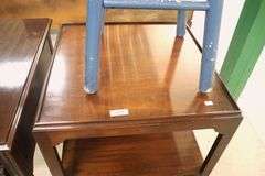 Saybolt Cleland Mahogany Two Tier End Table