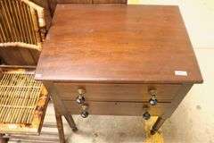 Sheraton Mahogany Two Drawer Stand