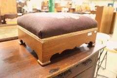 Empire Walnut Footstool