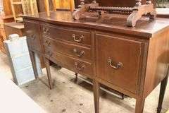 Finch Depression Era Solid Mahogany Sideboard, Minor Wear