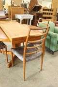 Scandinavian MCM Teak Dining Table and Four JL Moller Chairs